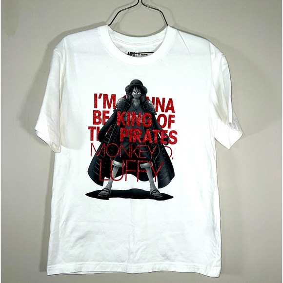 One Piece Luffy King Of Pirates UT Uniqlo Graphic T shirt Size L Anime Manga - Picture 1 of 7